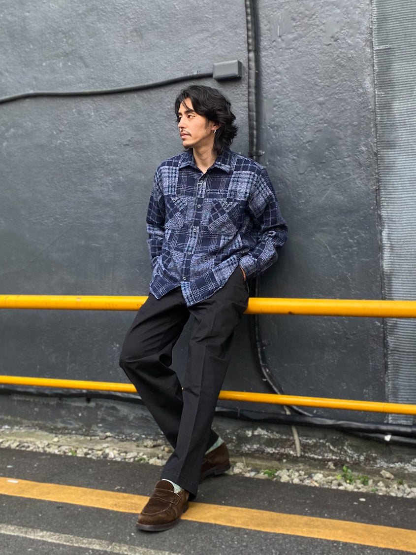 Patch Work Check Work Shirt