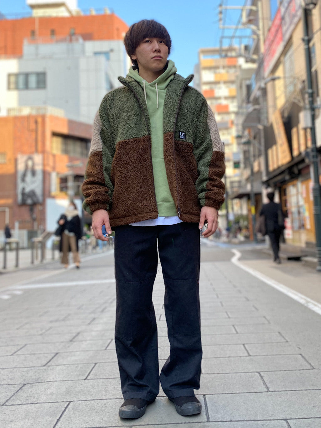 Multi Panel Boa Jacket