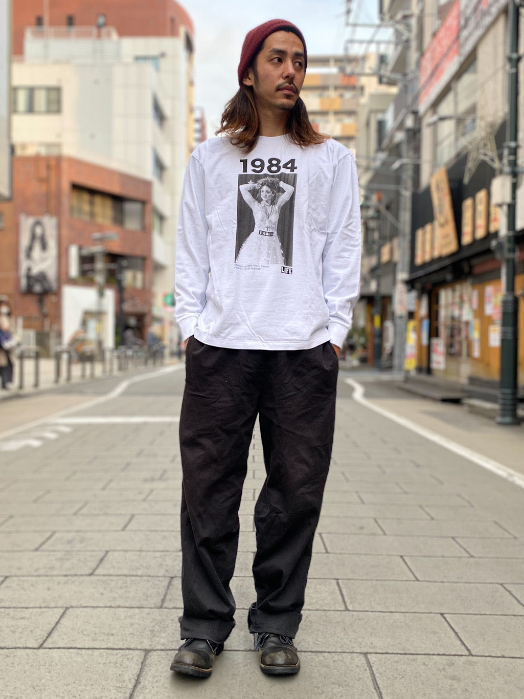 LIFE マドンナロングスリーブTシャツ