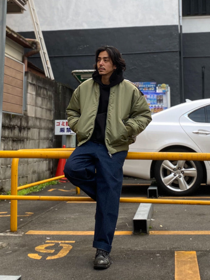 crochet knitting MA-1 ジャケット