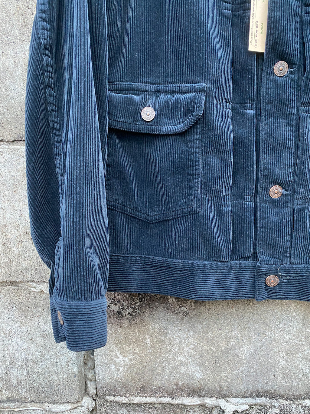 Corduroy Jacket Over Size 1953 MODEL PIGMENT DYED