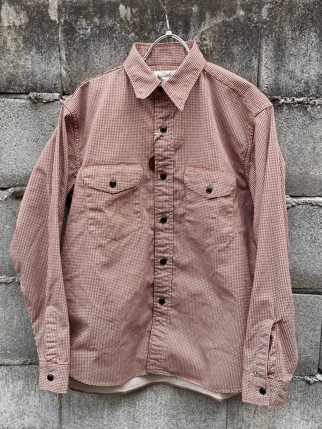 6oz. Hound Tooth Print WORK SHIRT