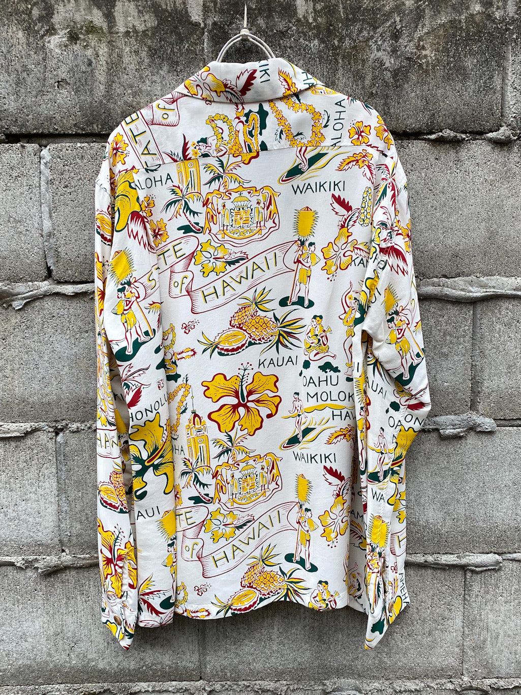 Rayon Hawaiian Shirt “STATE OF HAWAII”