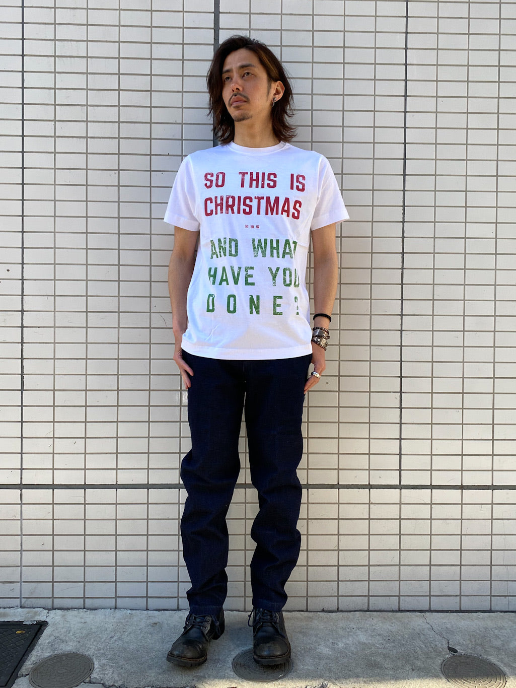 ハッピー・クリスマス プリントTシャツ