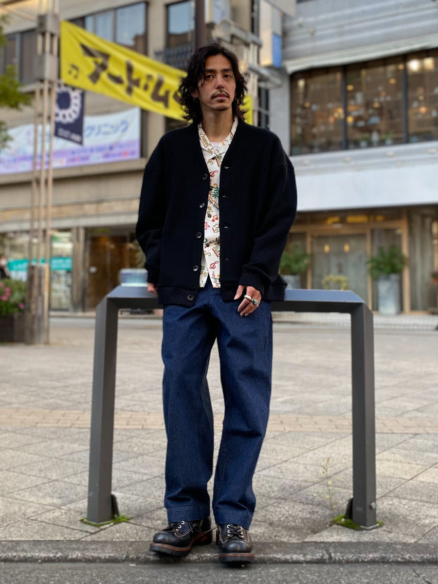ビッグワッフル XL カーディガン