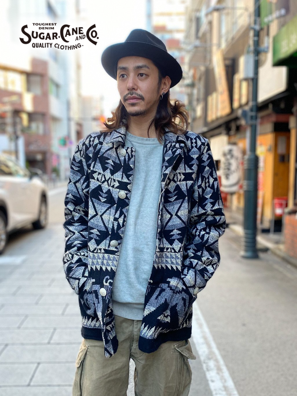 Sugar Cane NATIVE AMERICAN COTTON/WOOL BLANKET JACKET｜UTSURAオンライン