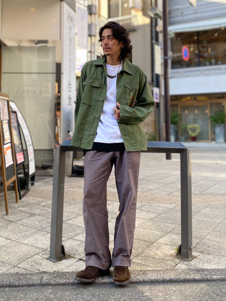 ミリタリーエンブロイダリーシャツ