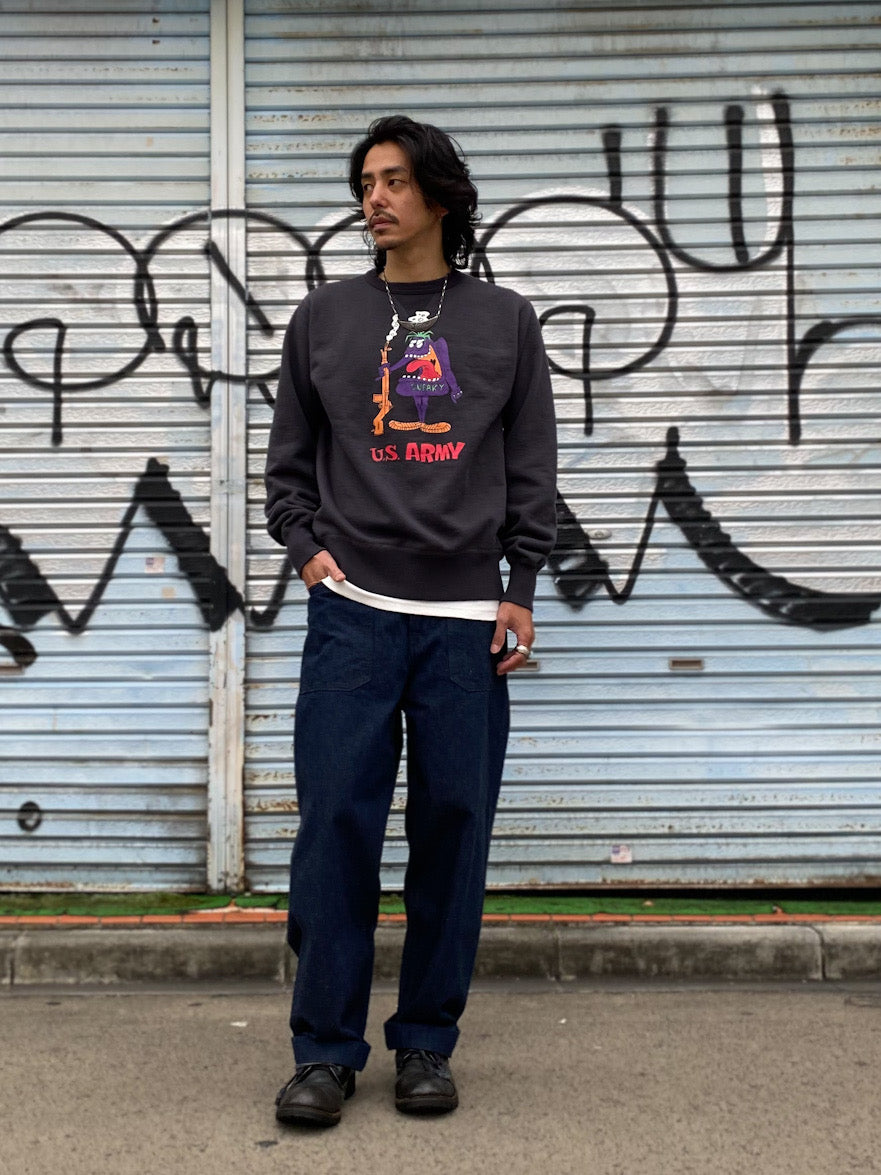 Set-In Crew Neck Sweat Shirts U.S.ARMY