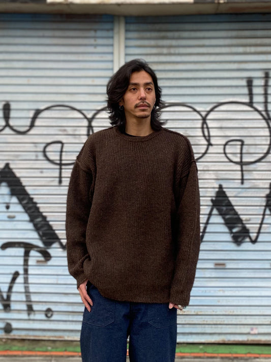 ファンシーヤーンクルーネック