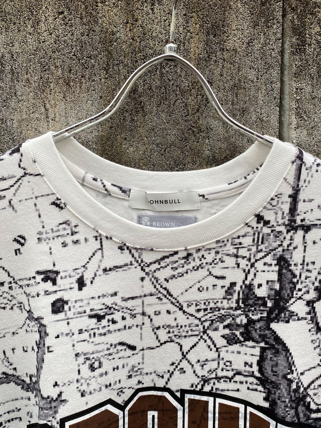 マップカレッジTシャツ ブラウン大学
