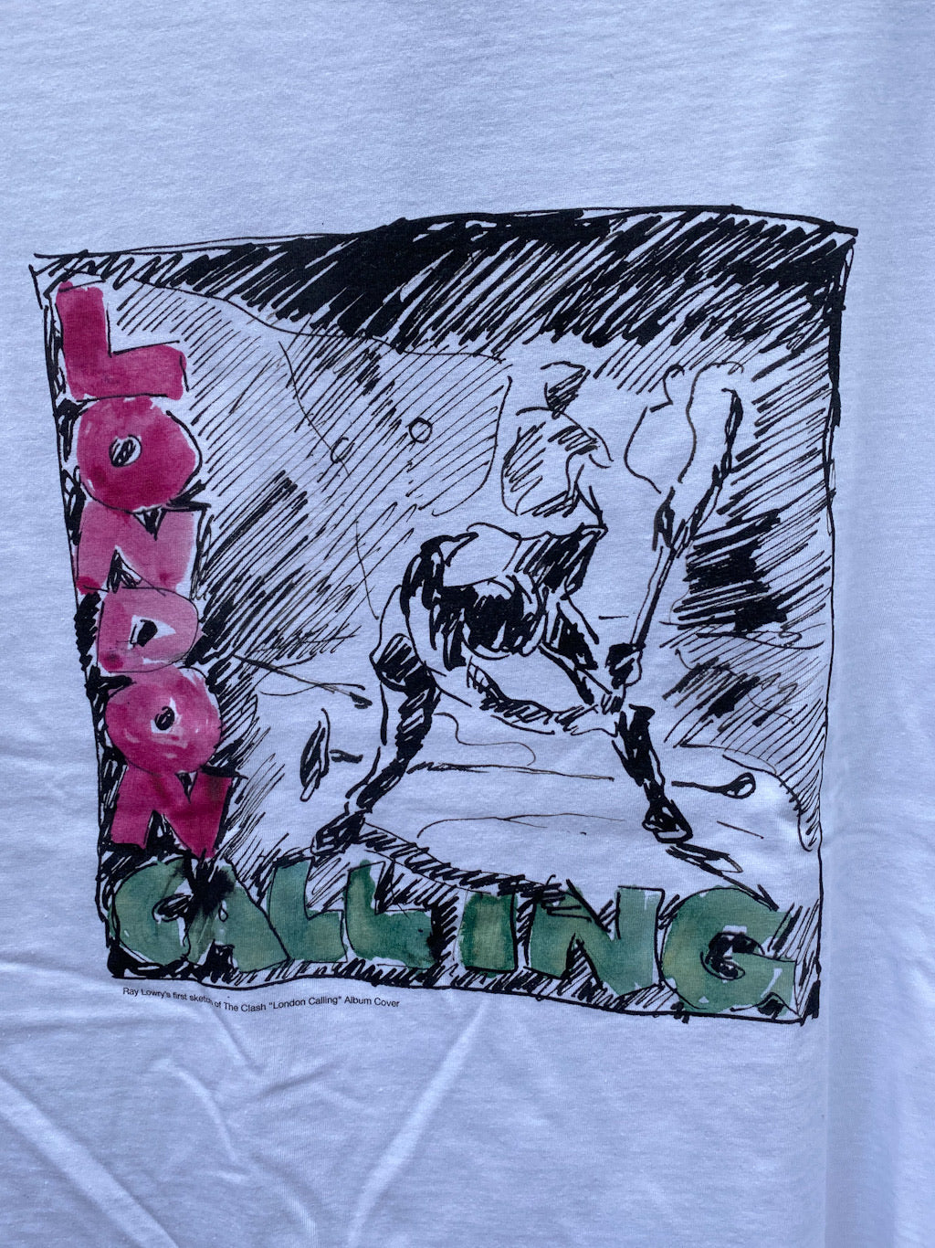 ロンドンコーリングプリントTシャツ White