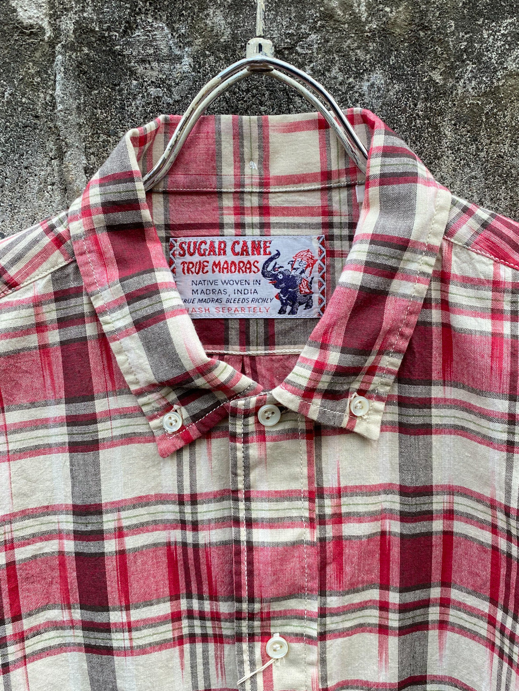 India Ikat Madras Check Button Down Shirt