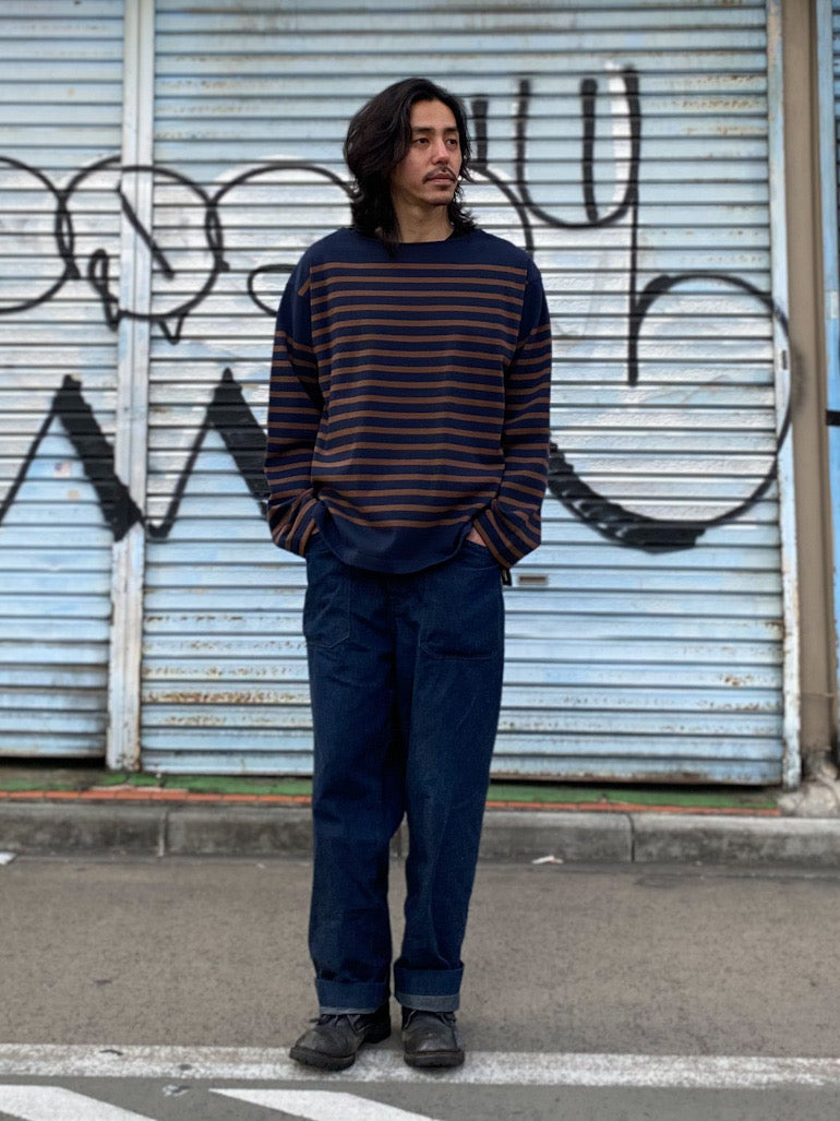 バスクボーダーロングスリーブTシャツ