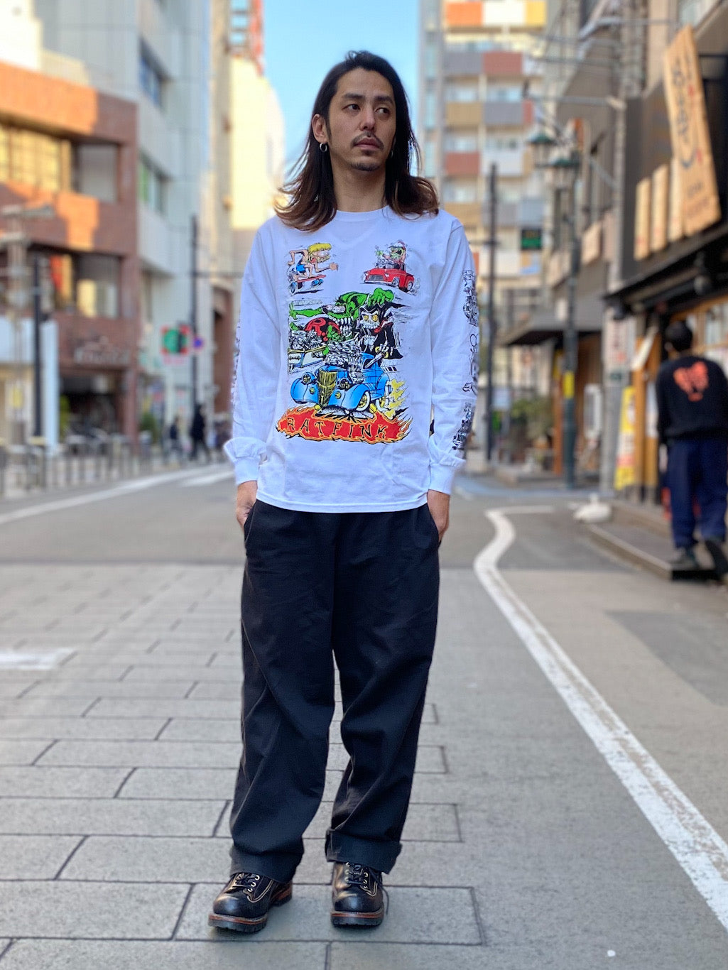ラットフィンクロングスリーブTシャツ