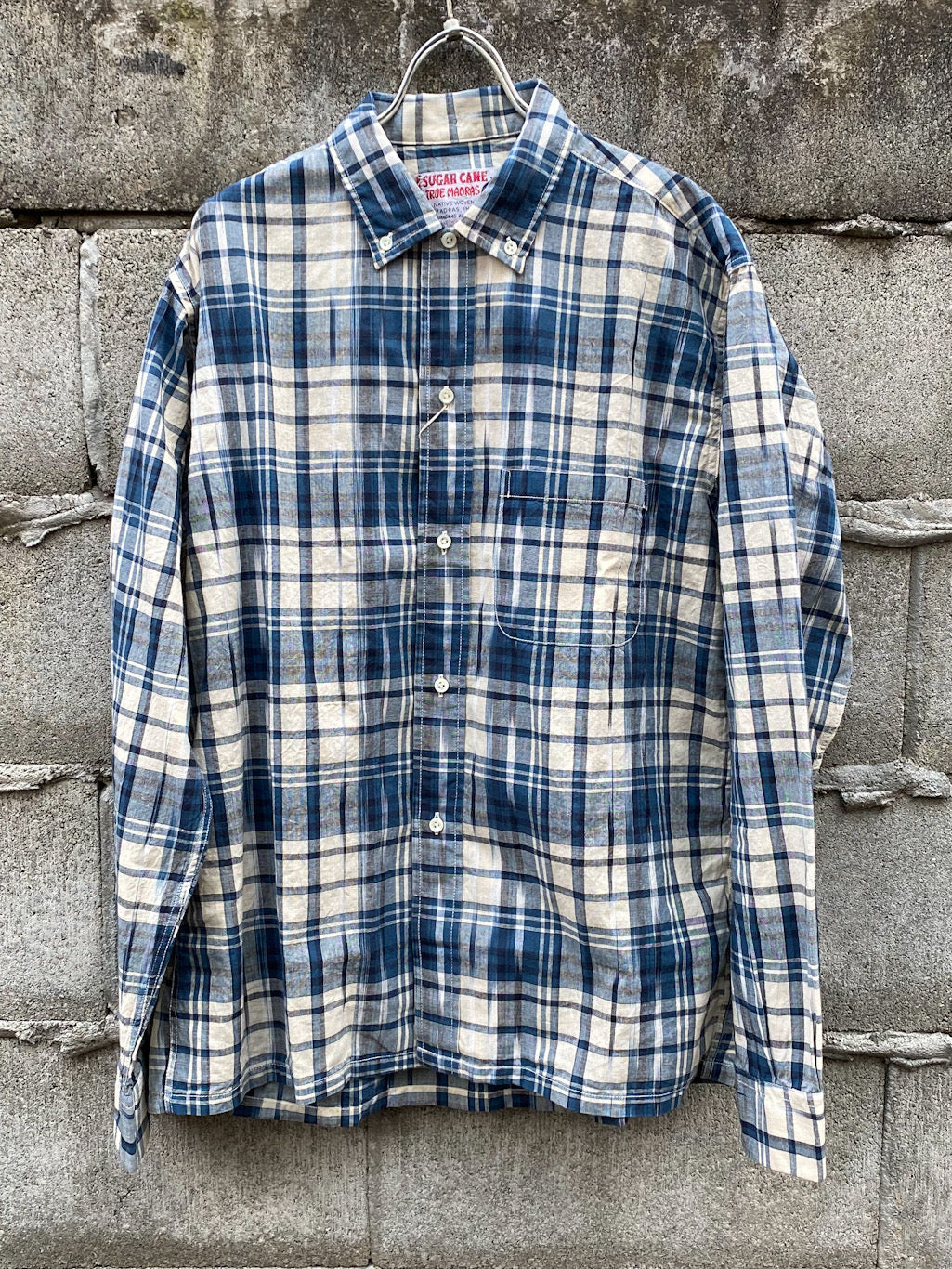India Ikat Madras Check Button Down Shirt