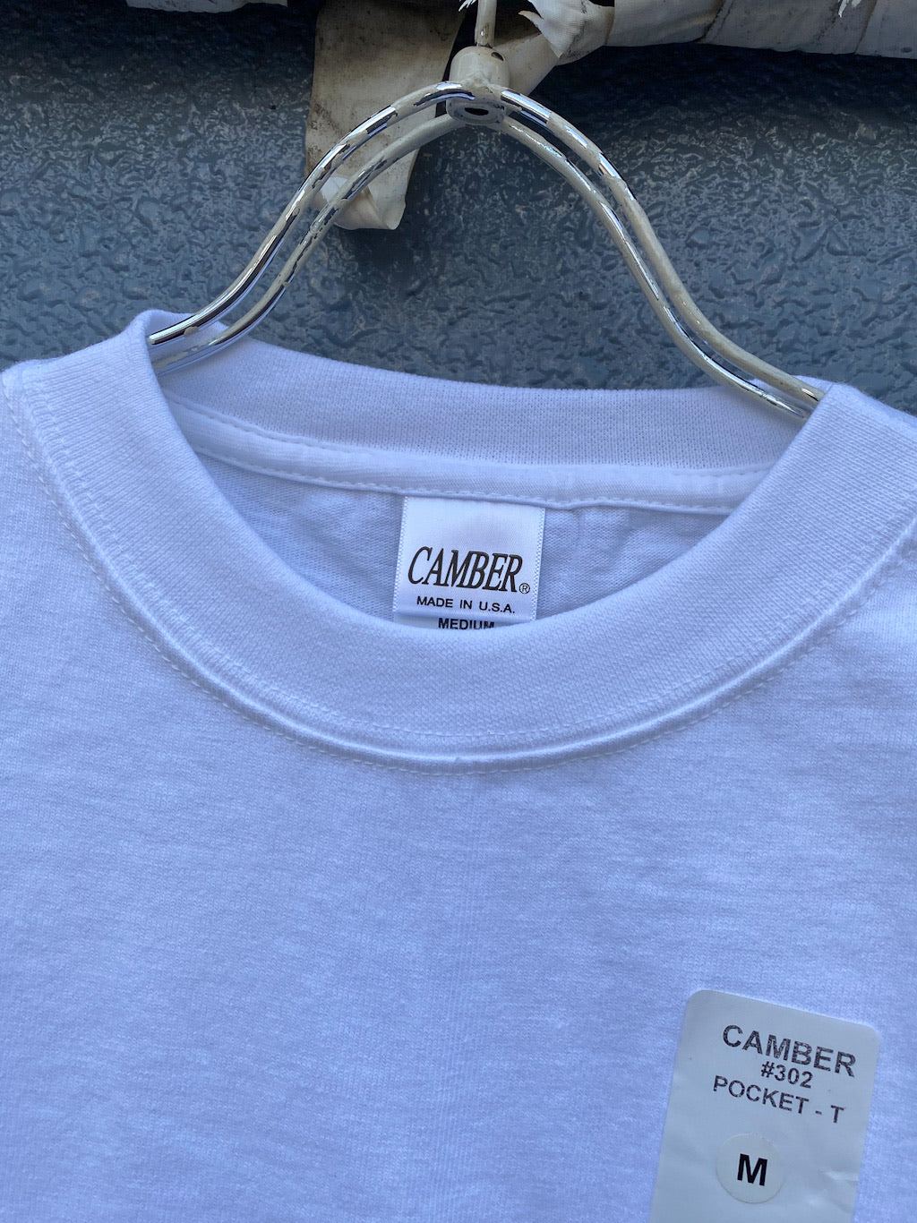 8oz.マックスウェイトポケットTシャツ white