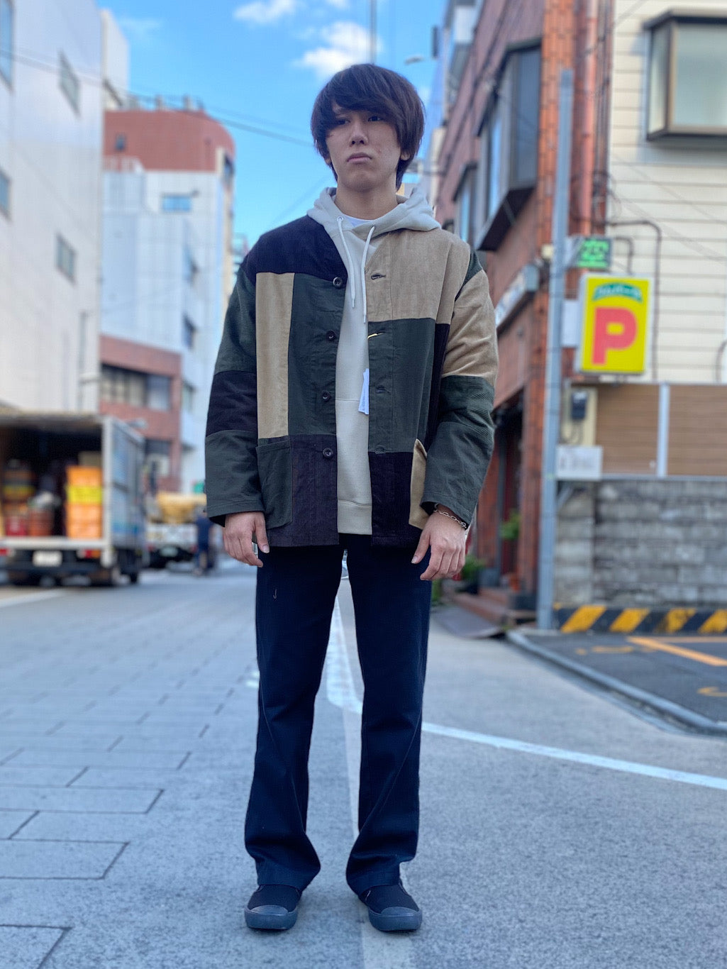 CorduroyPatchwork Jacket