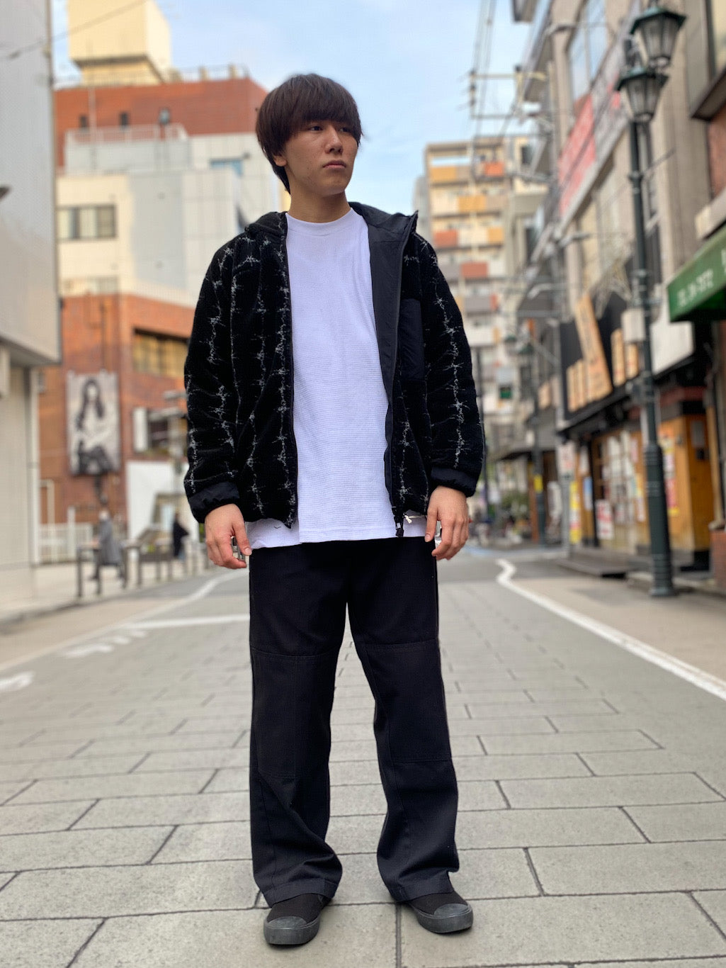 レトロボアリバーシブルフーディー