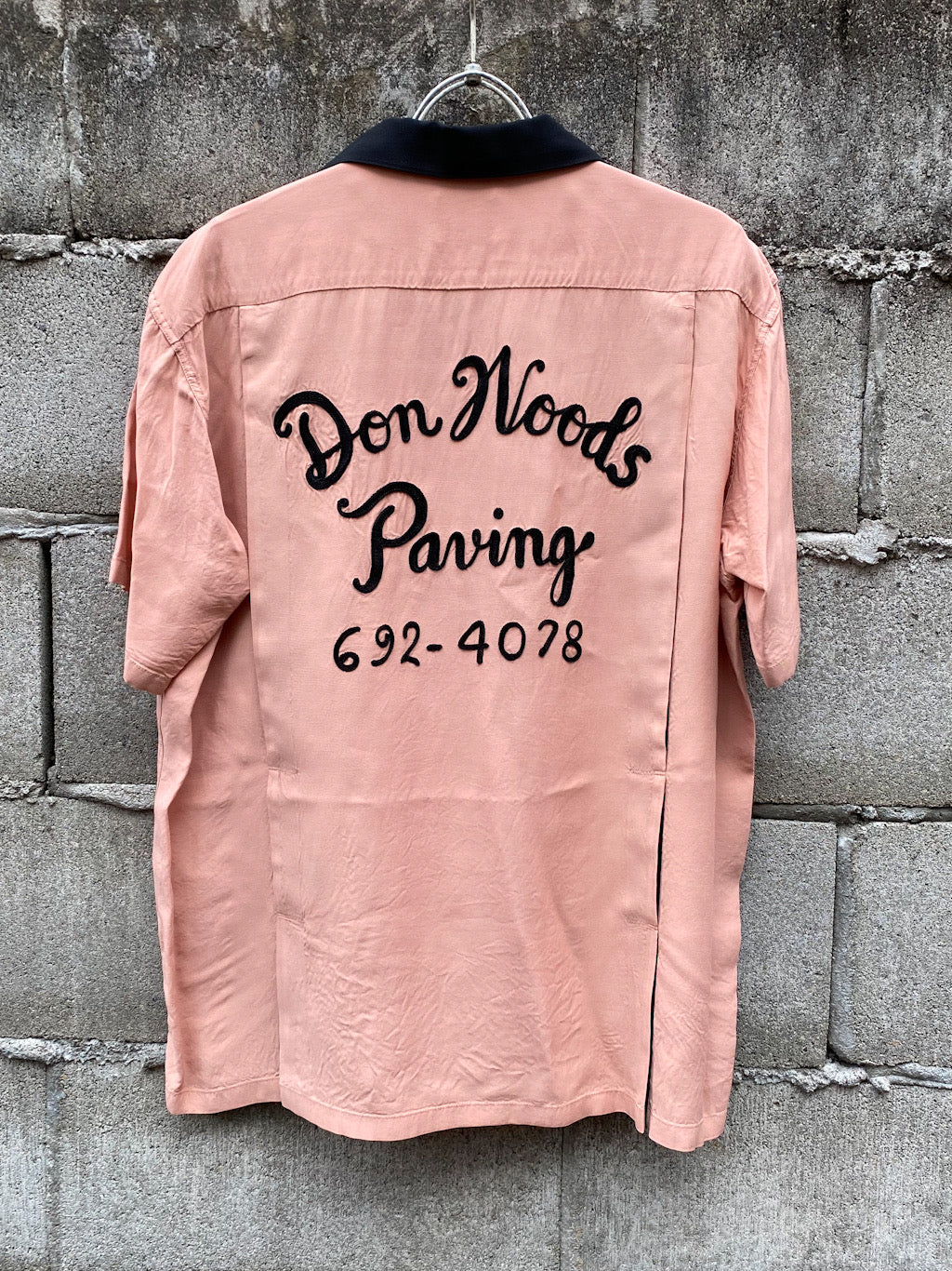 Rayon Bowling Shirt “DON WOODS PAVING”