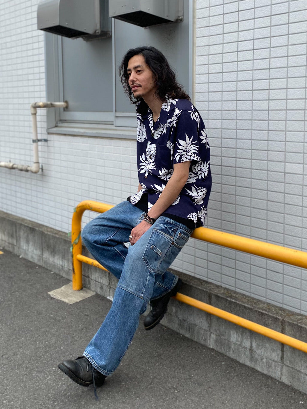INDIGO LIKE アロハシャツ