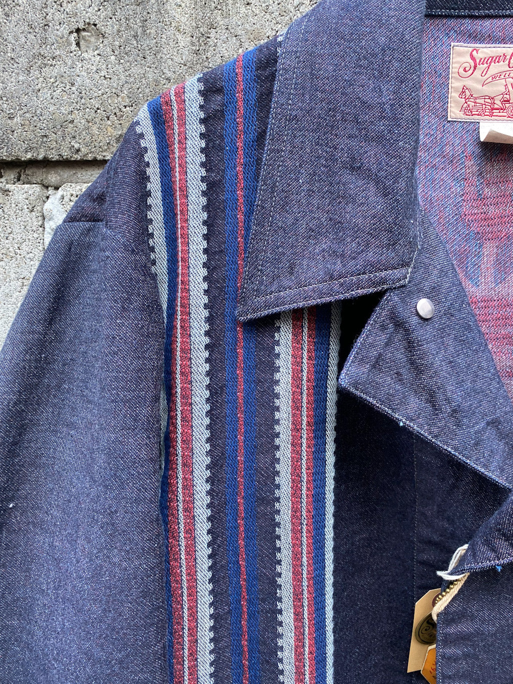 Native American Denim Jacquard Work Jacket