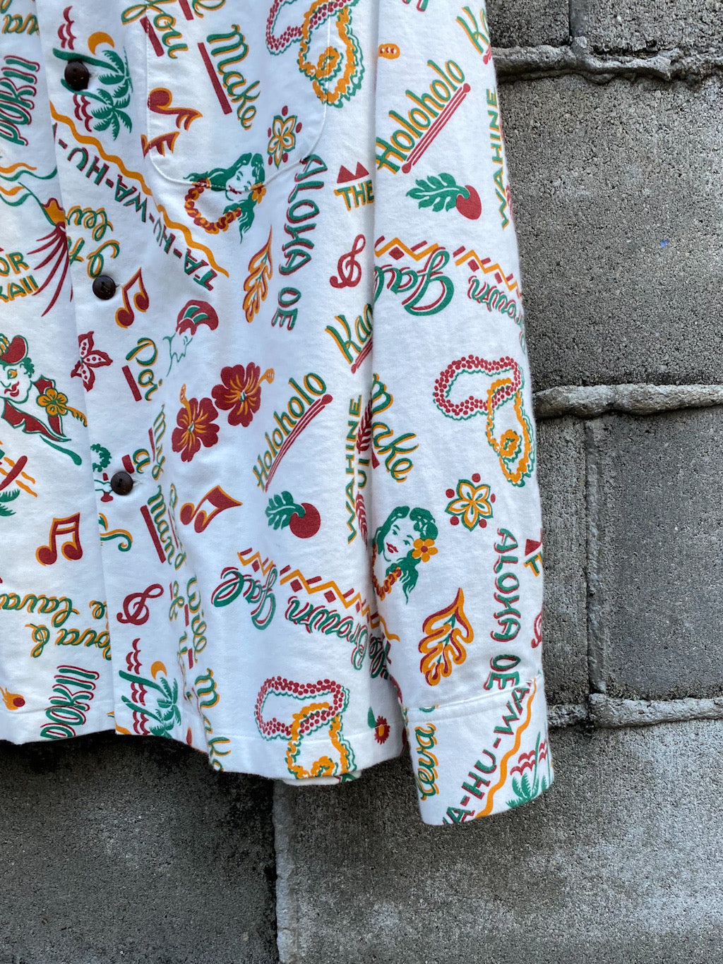 "SWEET LEILANI" Long Sleeve Cotton Flannel Shirt
