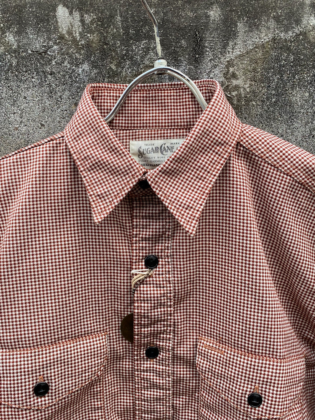 6oz. Hound Tooth Print WORK SHIRT