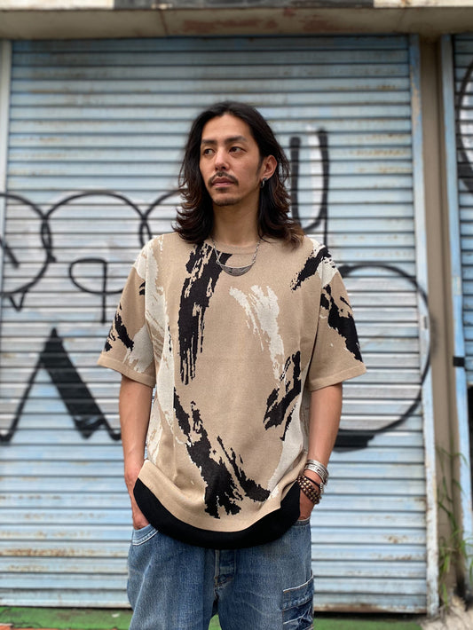 ジャガード柄サマーニット スプラッシュ