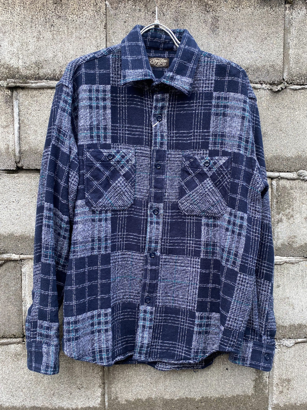 Patch Work Check Work Shirt