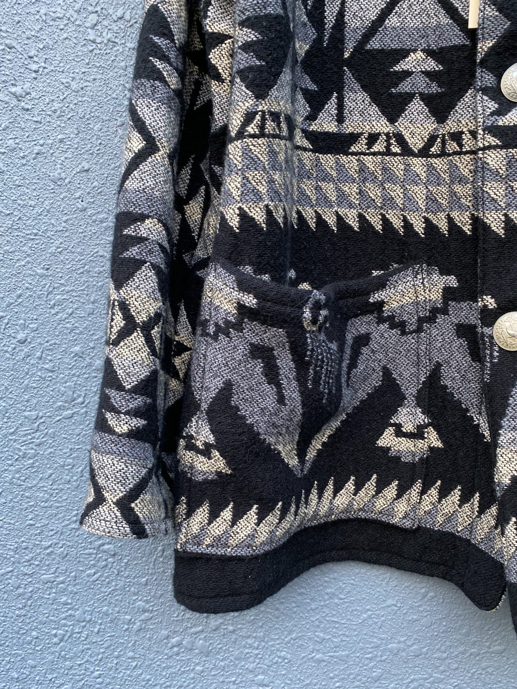 Native American Cotton / WOOL BLANKET JACKET