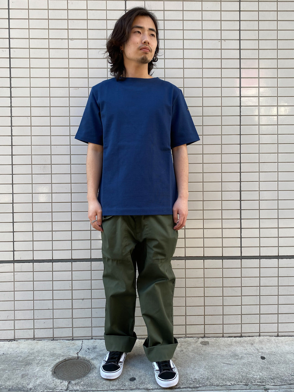 ショートスリーブバスクシャツ MARINE