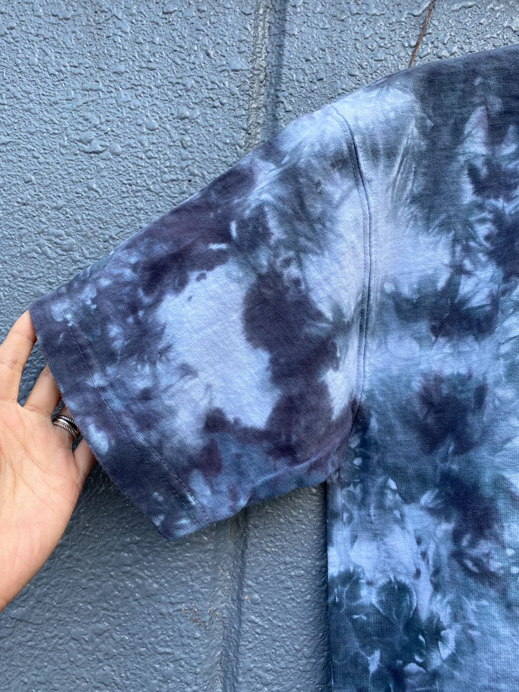タイダイ染めクルーネックTシャツ Gray