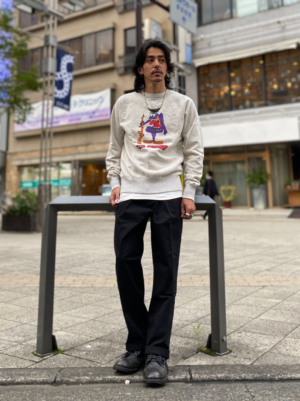 Set-In Crew Neck Sweat Shirts U.S.ARMY