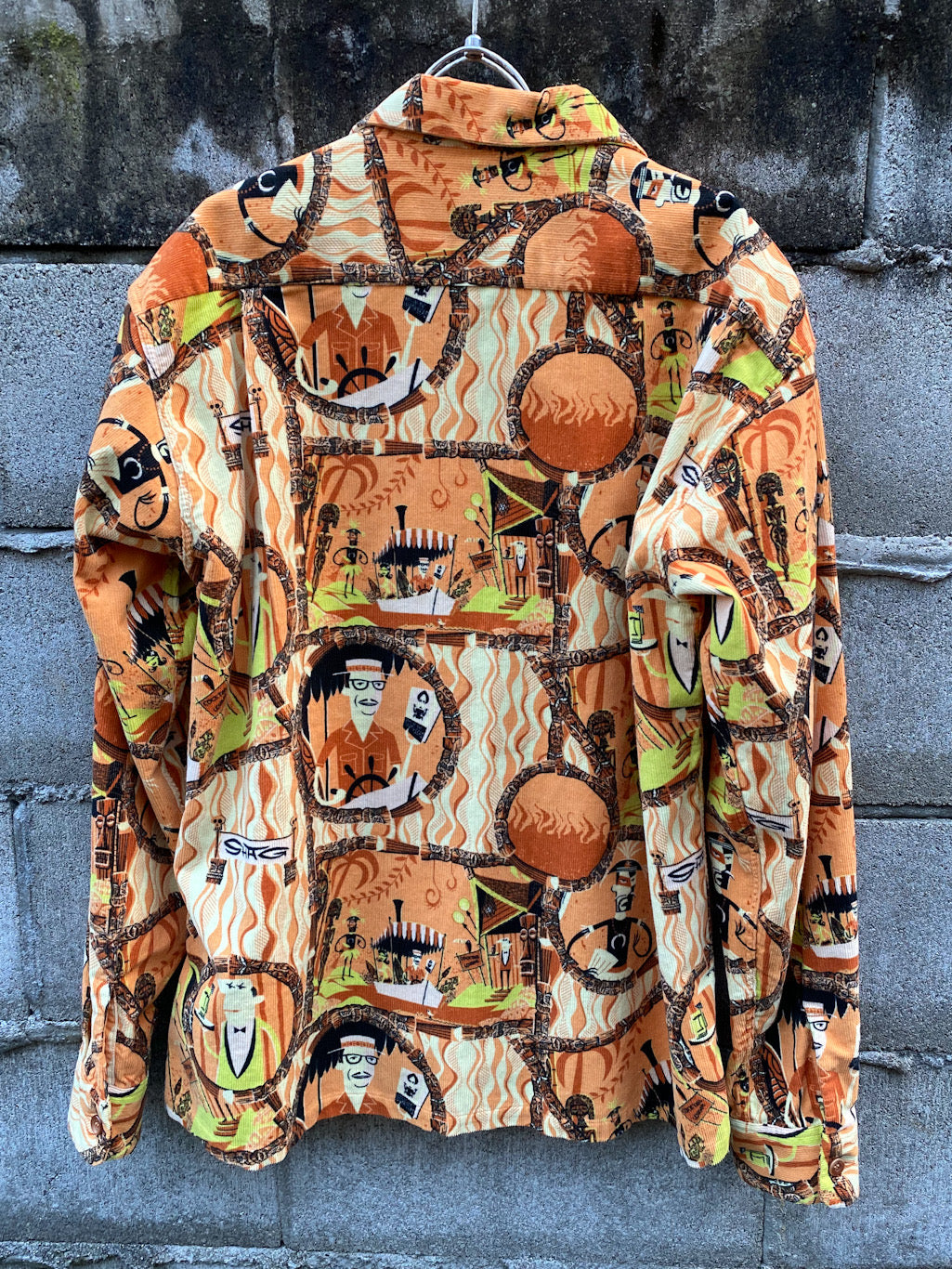 SUN SURF×SHAG Long Sleeve Op Cotton Corduroy "POLYNESIAN CRUISE"
