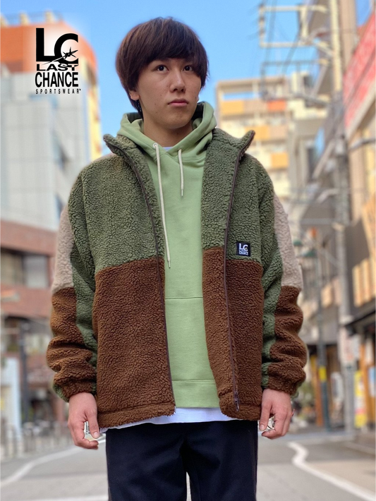 Multi Panel Boa Jacket