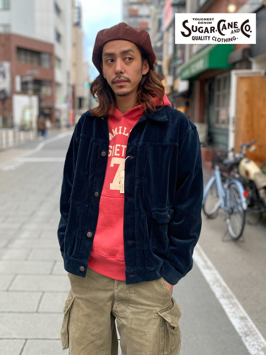 Corduroy Jacket Over Size 1953 MODEL PIGMENT DYED