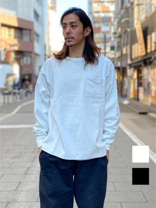ボンディングリバーシブルポケ付きロングスリーブT