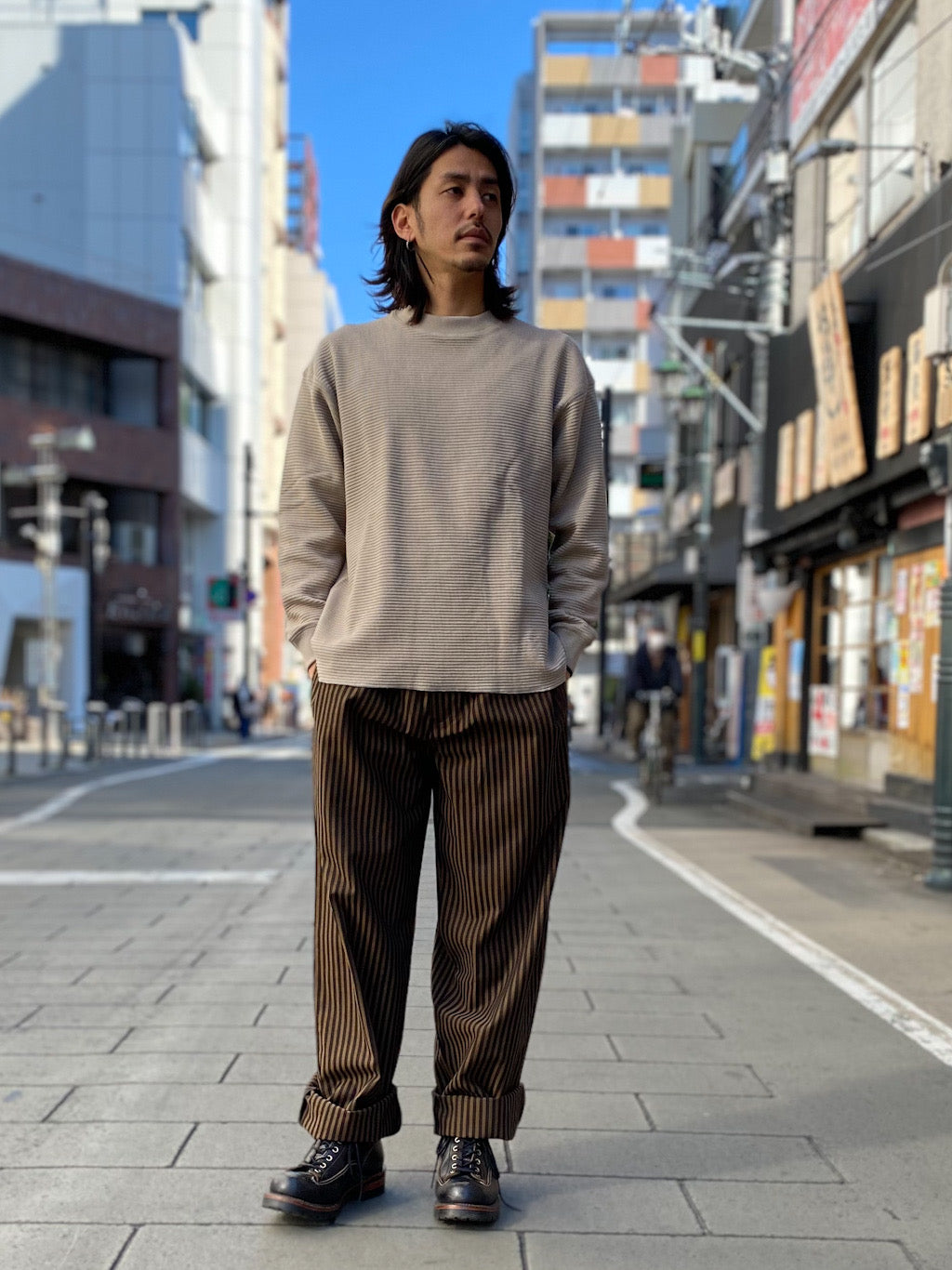 ワッフルロングスリーブTシャツ