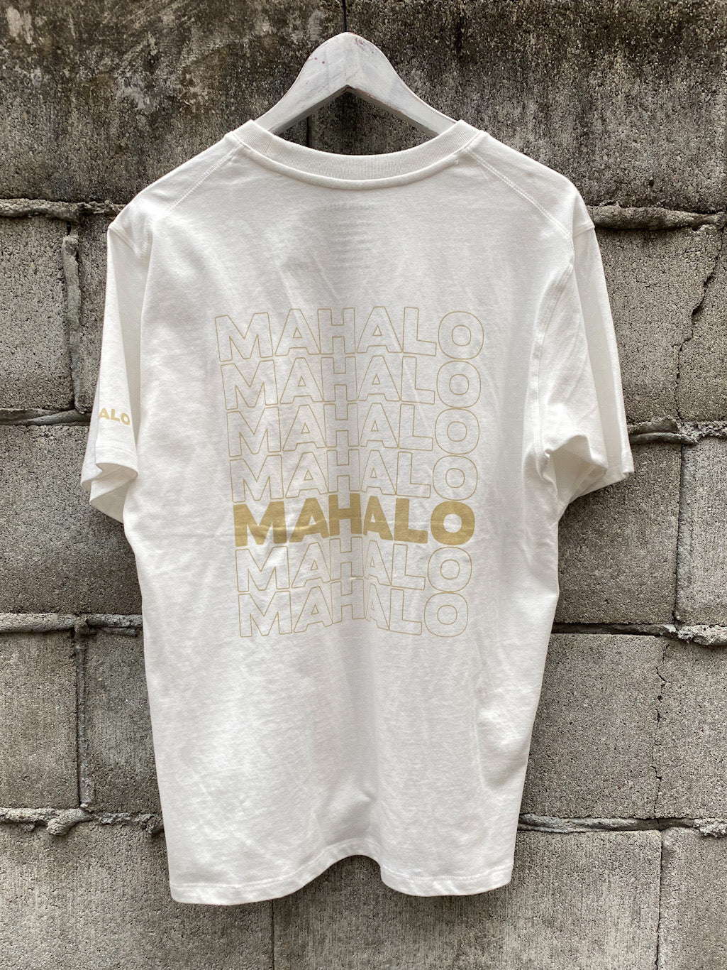 ポケット付きTシャツ MAHALO