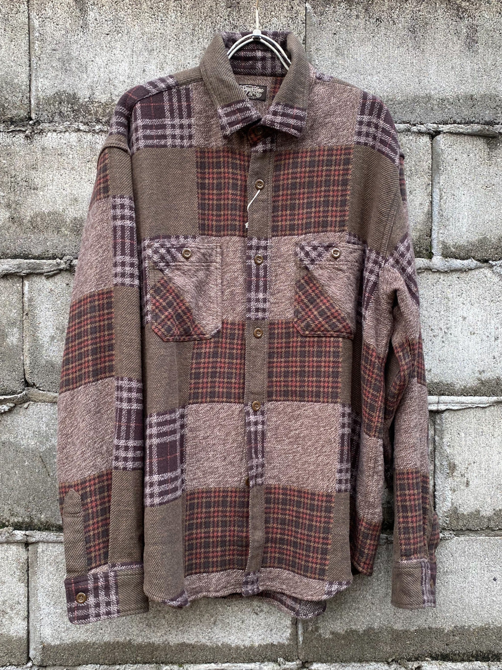 Patch Work Check Work Shirt