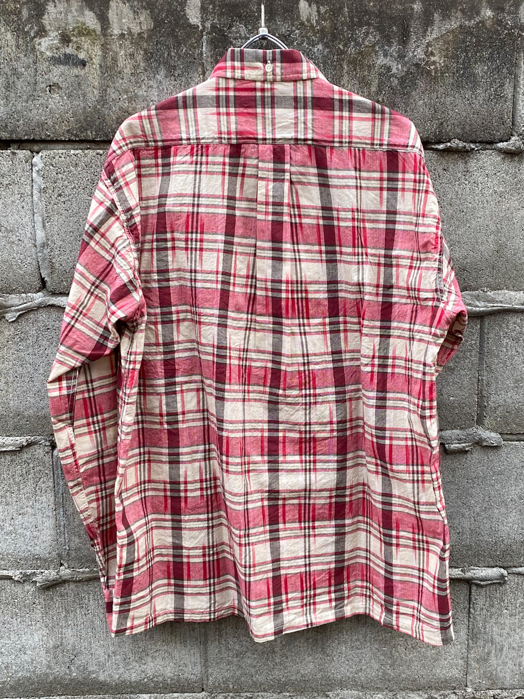 India Ikat Madras Check Button Down Shirt