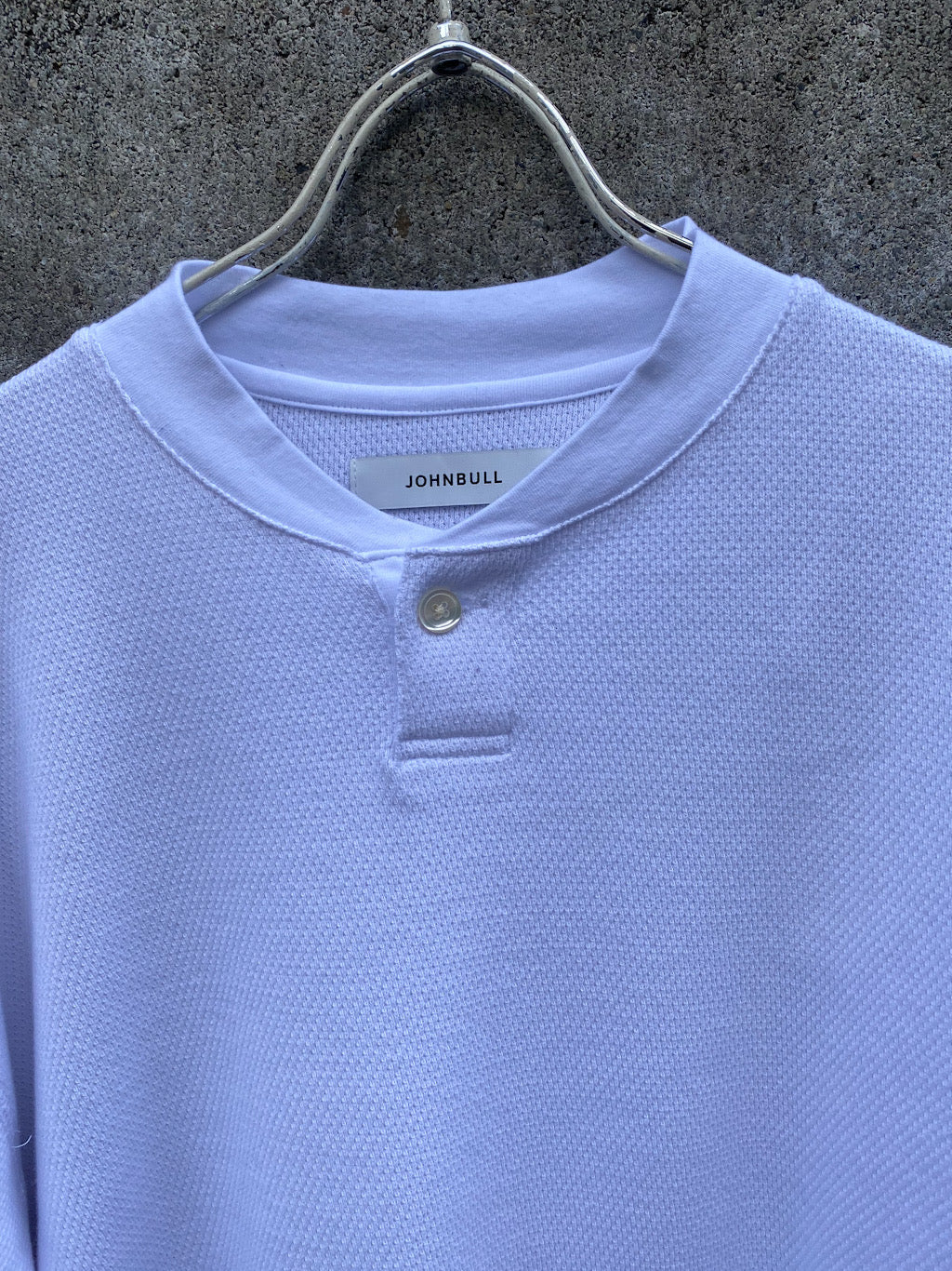 ワッフルヘンリーロングスリーブTシャツ