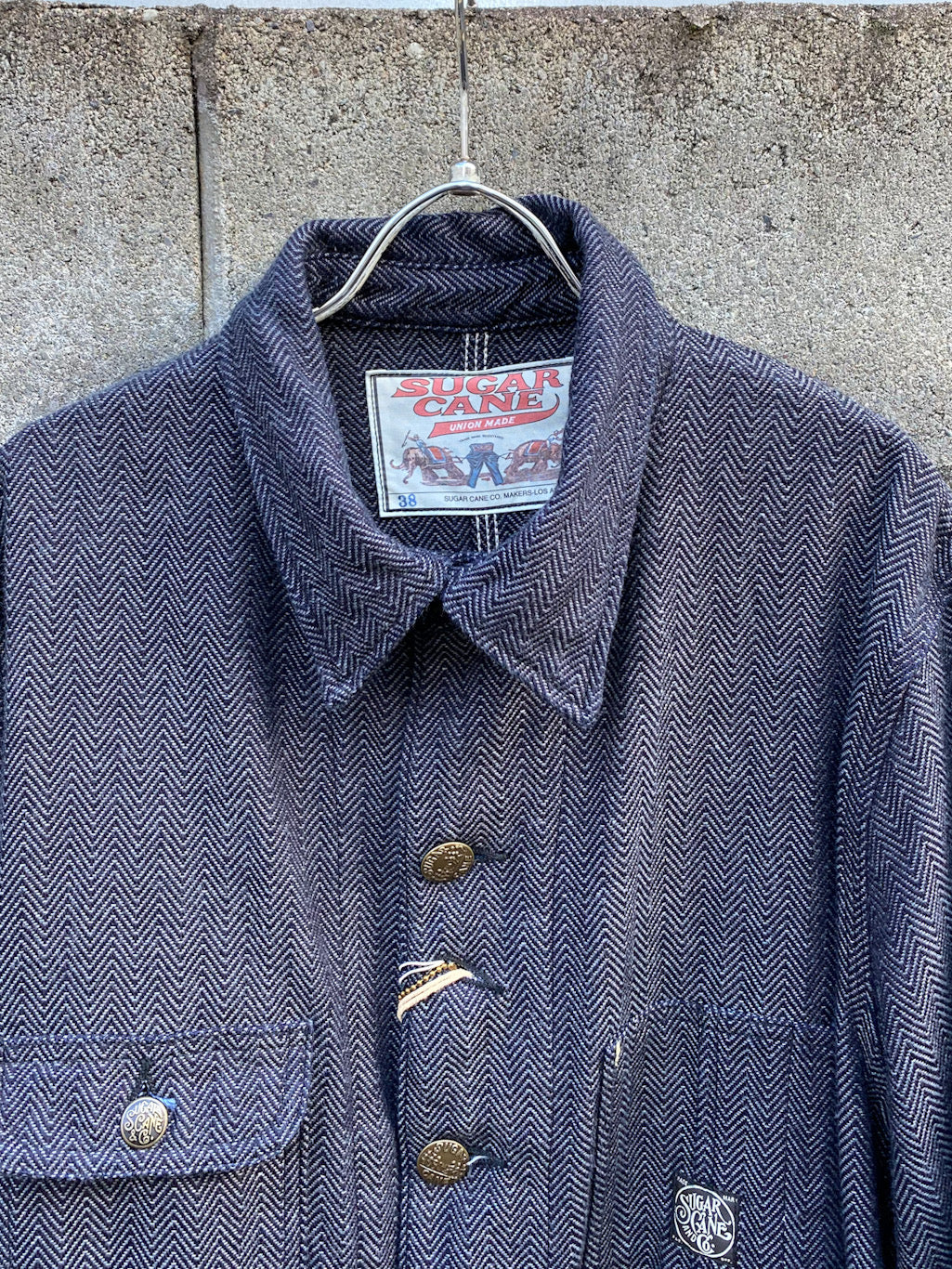 12oz. Indigo Cotton Tweed Work Coat