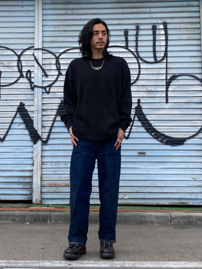 ベアワッフルクルーネック