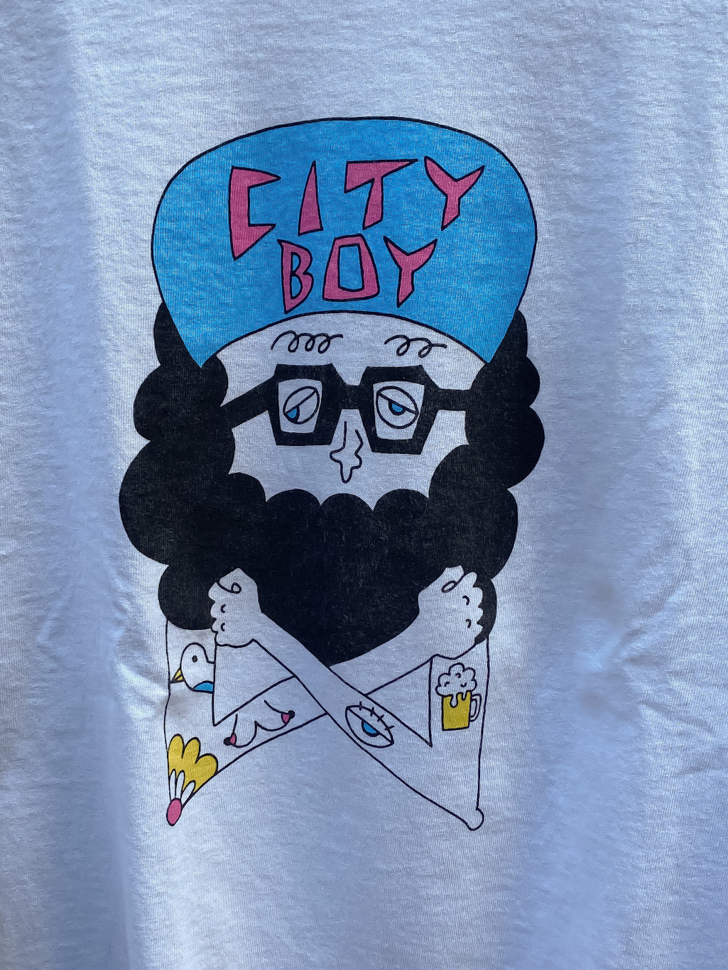 chi-bee ネルソンプリントロングスリーブTシャツ