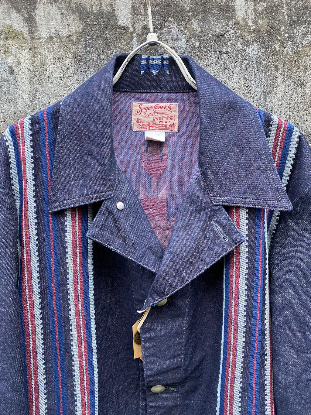 Native American Denim Jacquard Work Jacket