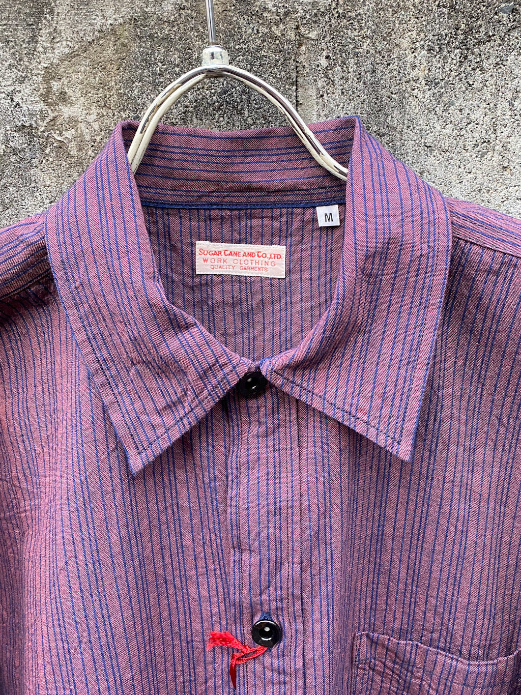 砂糖黍製 5oz. INDIGO STRIPE WORK SHIRT