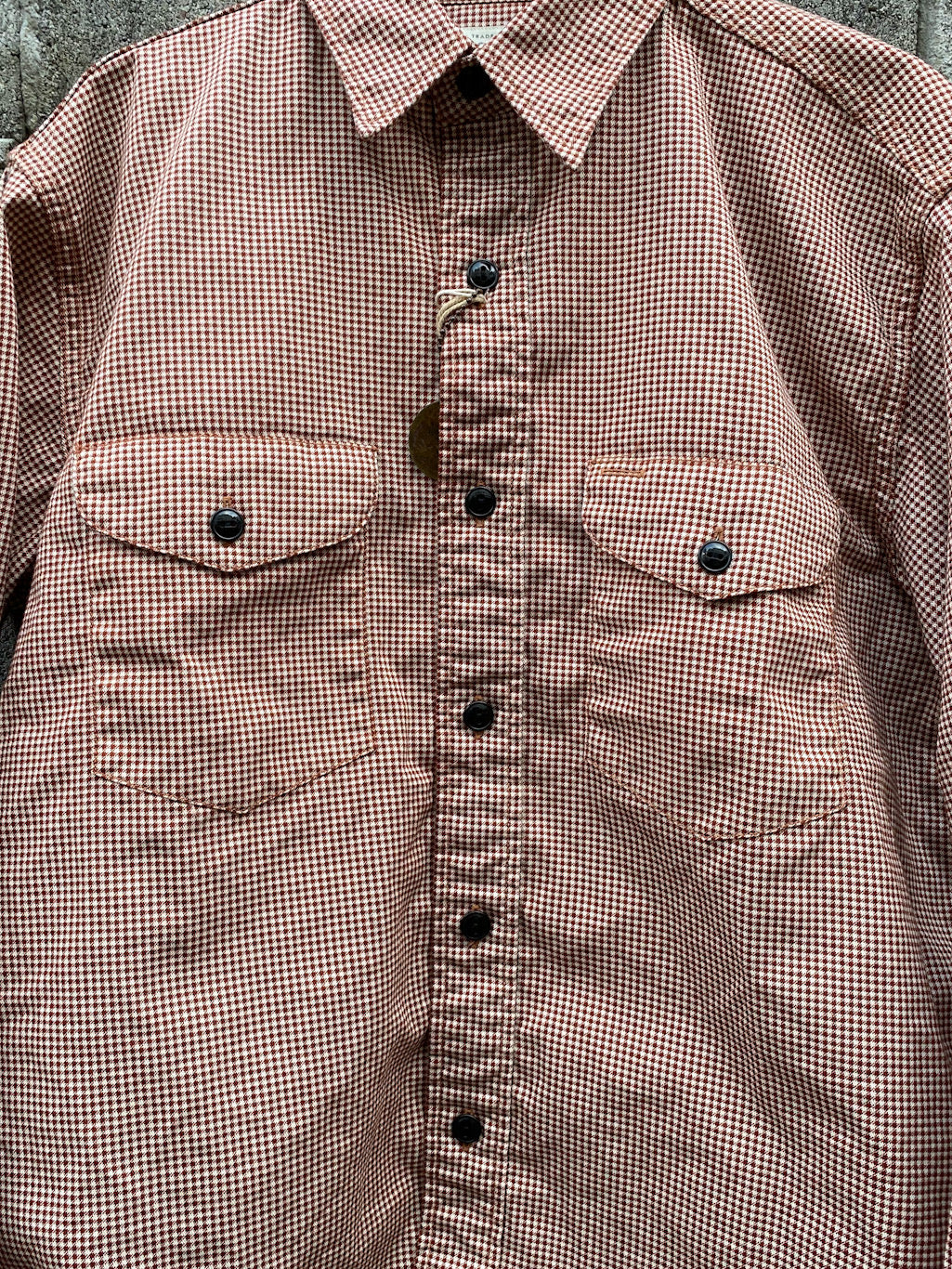 6oz. Hound Tooth Print WORK SHIRT