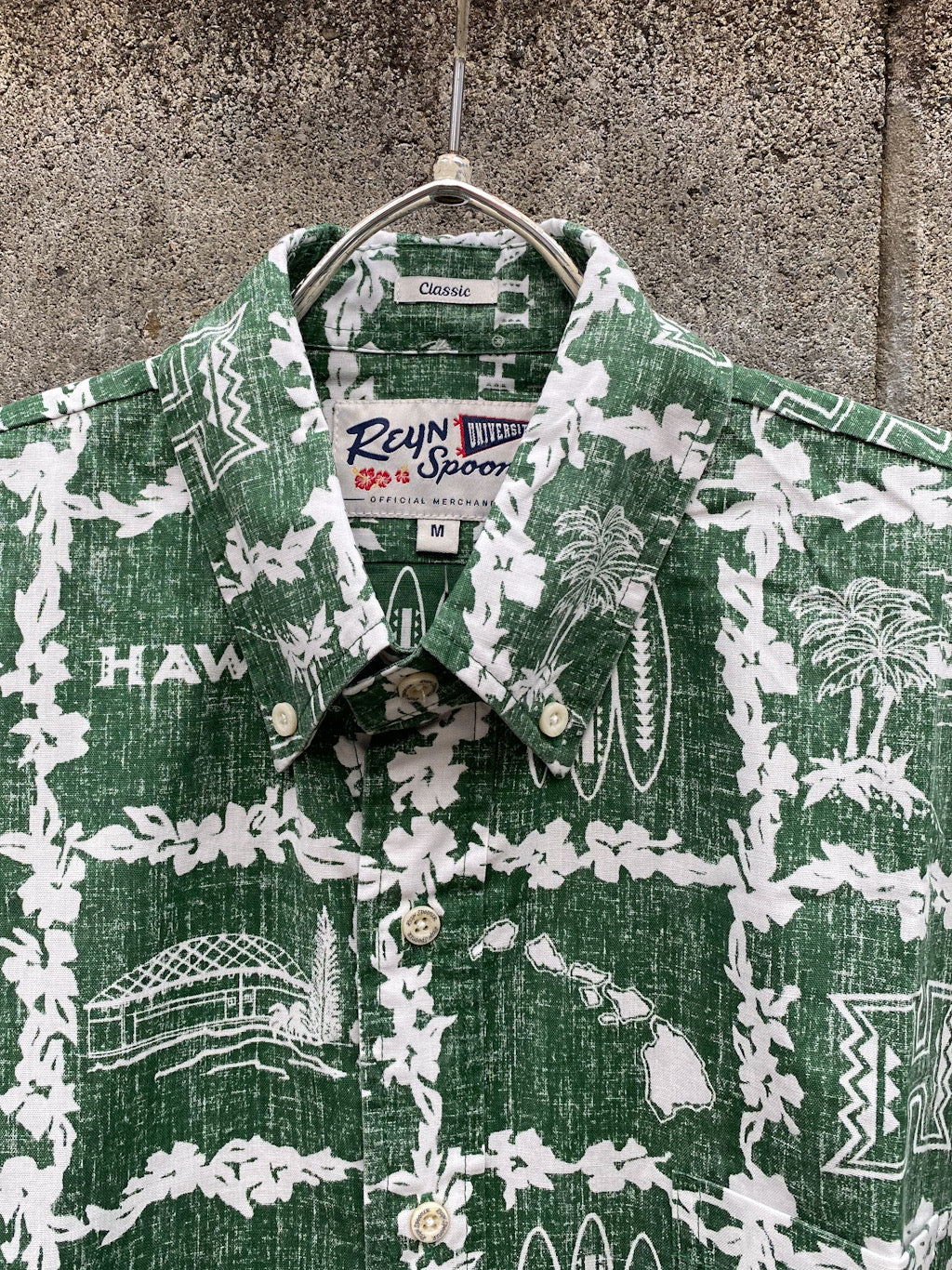 REYN SPOONER×COLLEGE ALOHA SHIRT