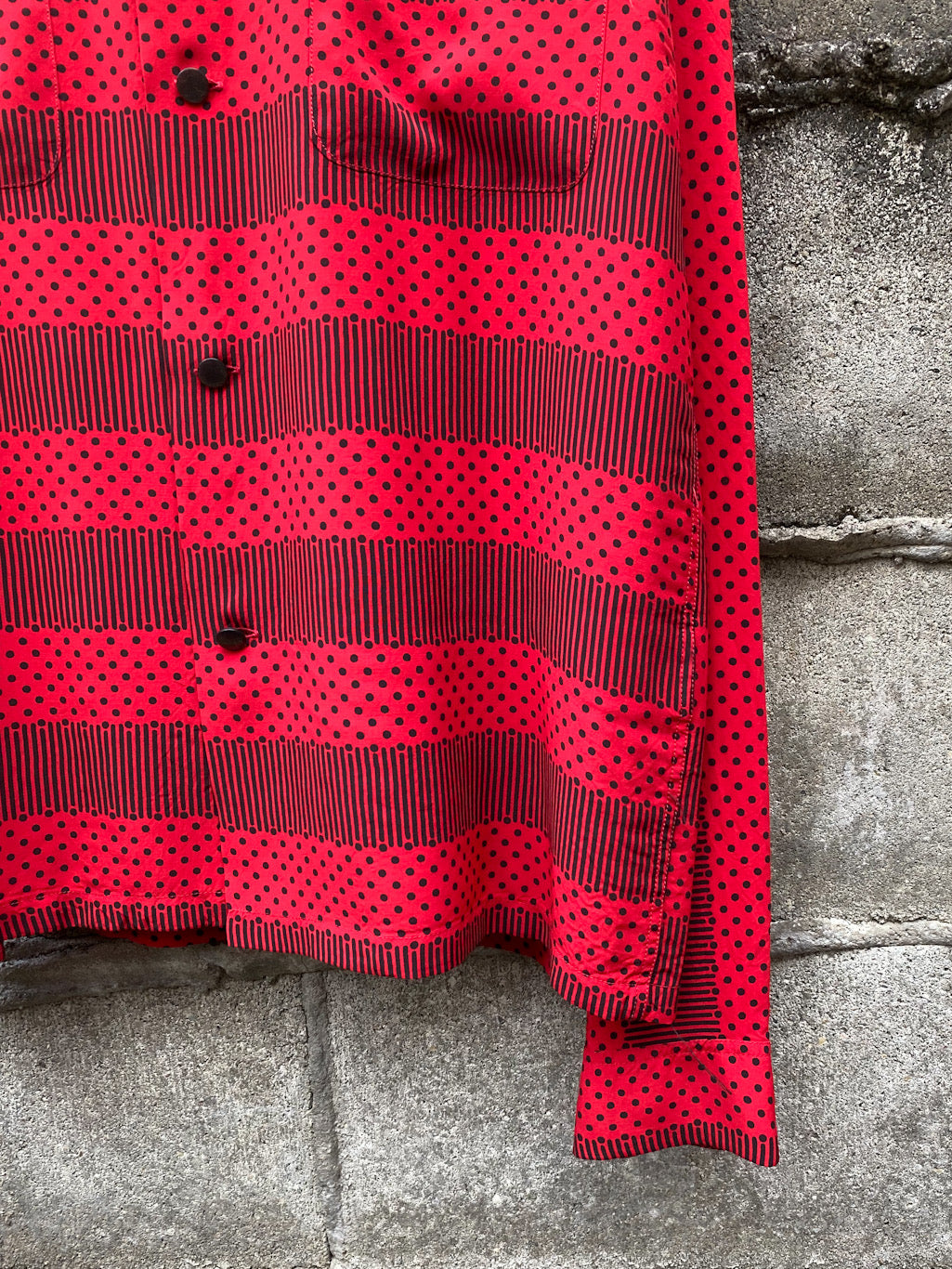 High Density Rayon Open Shirt “STRIPES”
